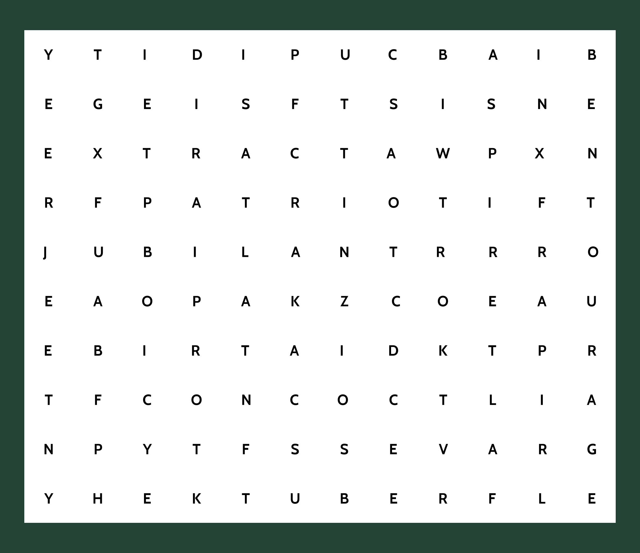 WordSearch Puzzle for 12/18/2025